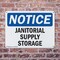Signmission Janitorial Supply Storage, 10 in W x Rectangle, Plastic OS-2PACK-NS-P-710-L-13756 - alternate 3